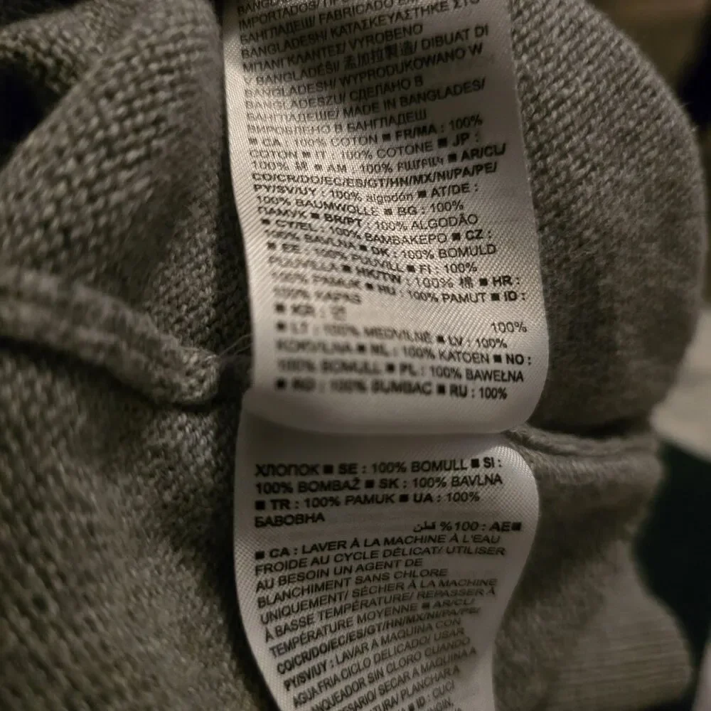 Gap Kids Boys School Uniform V-Neck Sweater Bundle Gray And Green Sz 12 XL Husky